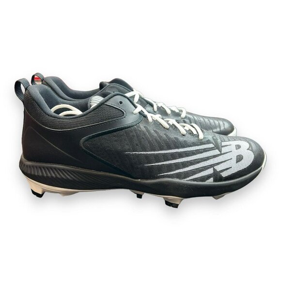 New Balance Men\'s FuelCell 4040 V6 Molded‎ Baseball Shoe | Black/White | Size 14 main image 4